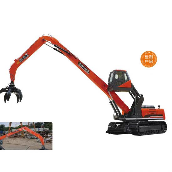 Steel grabber excavator